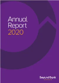 Beyond Bank Annual Report 2020