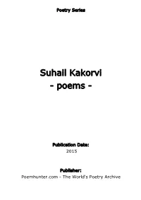 Suhail Kakorvi - Poems