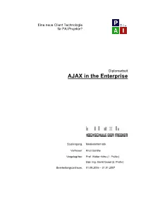 AJAX in the Enterprise