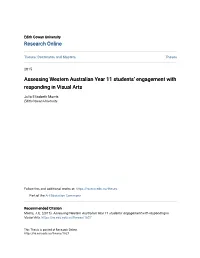Assessing Western Australian Year 11 Students' Engagement with Theory in Visual Arts