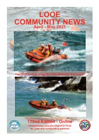 Click on the Link to Download the April May Issue of the Looe Community