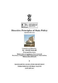 Directive Principles of State Policy (Article 36 to 51)