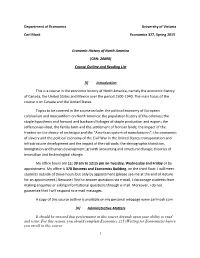 ECON 327 Course Outline Spring 2015