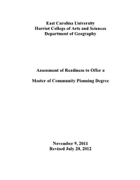 Master of Community Planning Degree