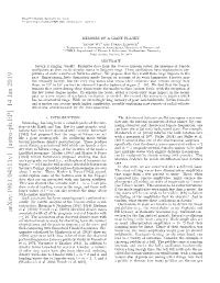 Memoirs of a Giant Planet