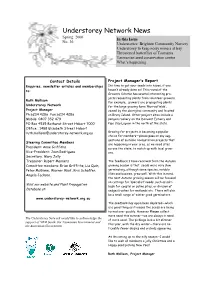 Understorey Network News Spring 2006 in This Issue No