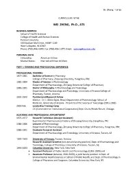 WEI ZHENG, Ph.D., ATS