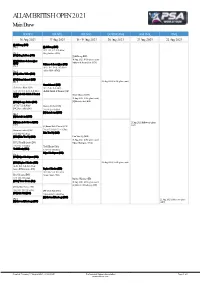 Allam British Open 2021
