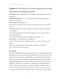 Chapter 4, Potential for Abrupt Change in the Atlantic Meridional Overturning Circulation, Final Report, Abrupt Climate Change
