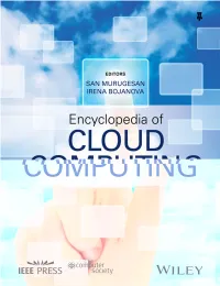 Encyclopedia of Cloud Computing