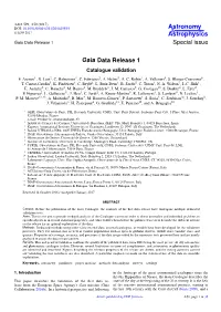 Gaia Data Release 1 Special Issue