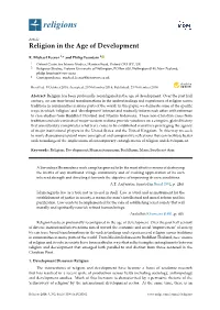 Religion in the Age of Development