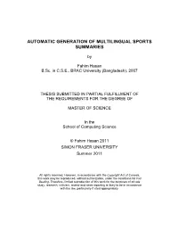 Automatic Generation of Multilingual