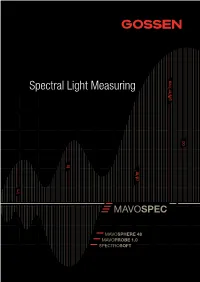 Spectral Light Measuring