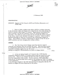 Support of Viet Cong by ARVN and Civilian Elements As of 021200 EST