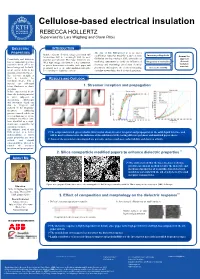 Cellulose Based Electrical Insulation
