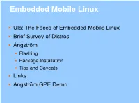 Embedded Mobile Linux