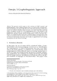 Emojis: a Grapholinguistic Approach