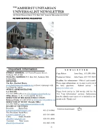 February 2020 Newsletter