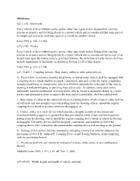 Oklahoma: §47-1-162. Semitrailer. Every Vehicle with Or Without Motive