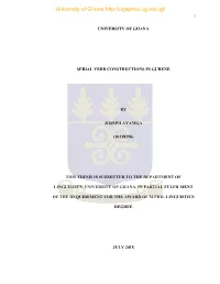 Serial Verb Constructions in Gurene.Pdf