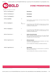 Sydney Program Guide