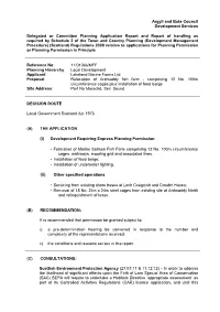 Argyll and Bute Council Development Services Delegated Or Committee Planning Application Report and Report of Handling As Requir