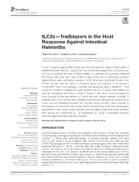 Ilc2s—Trailblazers in the Host Response Against Intestinal Helminths