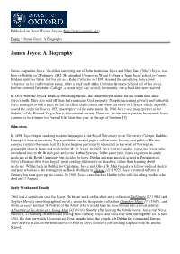 James Joyce: a Biography