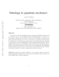 Ontology in Quantum Mechanics