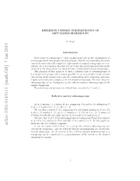 Reflexive Unitary Subsemigroups of Left Simple Semigroups