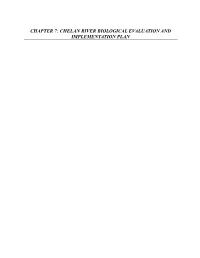 Chapter 7: Chelan River Biological Evaluation and Implementation Plan