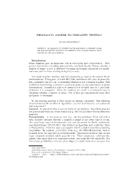 Fibonacci's Answer to Primality Testing?