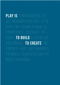 Play Is Fundamental to All Mammalian Life. It Is How the Young Learn To