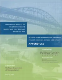 WINDSOR GATEWAY STATED PREFERENCE STUDY Detriot, MI / Windsor, ON