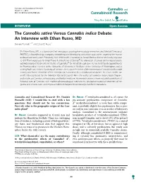 An Interview with Ethan Russo, MD