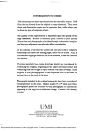 Information to Users