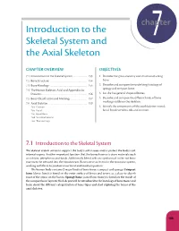 Introduction to the Skeletal System and the Axial Skeleton 155