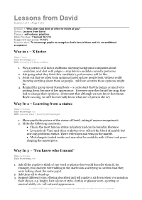 Lessons from David Session 1 of 4 – Page 1 of 6