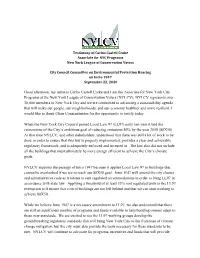 LL97 Intro 1947 Amendment Hearing Testimony 9-22-20