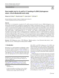 New Insights Into Fe–H and Fe–H Bonding of A