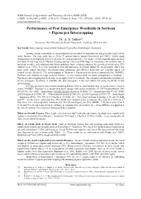 Performance of Post Emergence Weedicide in Soybean + Pigeon Pea Intercropping