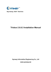 Trixbox 2.8.0.3 Installation Manual
