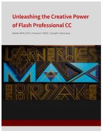 Unleashing the Creative Power of Flash Professional CC