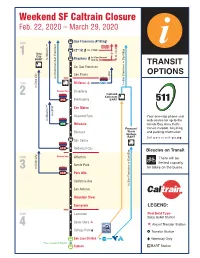 Weekend SF Caltrain Closure Feb