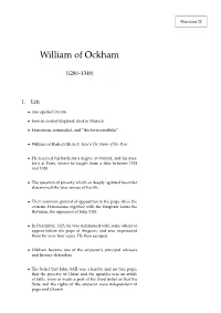 William of Ockham
