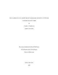 Development of an Instrument to Measure Student Attitudes