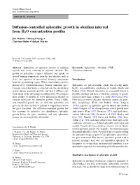 Diffusion-Controlled Spherulite Growth in Obsidian Inferred from H2O Concentration Proﬁles
