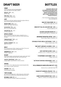 Draft Beer Bottles