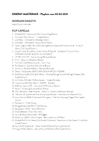 ENERGY MASTERMIX - Playlists Vom 02.04.2021